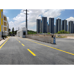 Cancello Pieghevole Moderno in Acciaio Inox per Edifici, Cancello Retrattile Motorizzato, Cancello di Sicurezza Automatico, Cancello Scorrevole a Griglia - Product Image 3