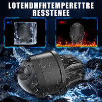 Ventilateur silencieux à double roulement à billes, à trois couleurs, à haute puissance K04, 3 pouces, 152 W, avec lentille antibrouillard Bi LED IP68