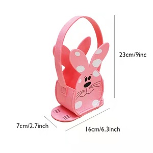 Haute qualité personnalisé jour <span class=keywords><strong>de</strong></span> pâques lapin <span class=keywords><strong>oeuf</strong></span> bonbons sac <span class=keywords><strong>de</strong></span> rangement décoration <span class=keywords><strong>de</strong></span> pâques panier pour enfants enfants - Product Image 2