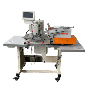 Máquina Automática para Colocar Tarjetas de Cuero en Jeans, Máquina de Coser Industrial Automática con Velcro para Fábricas de Jeans y Bolsos - Product Image 2