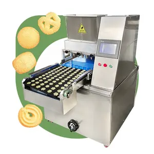 Çin ticari manuel İtalya sandviç çikolata cipsi kesici ekstruder yapmak bisküvi fincan Mini çerez makinesi