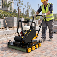 Compacteur à plaques vibrantes 165 kg, machine compacteuse vibrante à essence 20 KN pour la construction de pavés