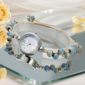 <span class=keywords><strong>Bracelet</strong></span> en <span class=keywords><strong>tissu</strong></span> spécial W035 avec <span class=keywords><strong>montre</strong></span> à boîtier rond en alliage traditionnel, montres pour femmes, mode et élégance, montres à quartz - Product Image 4