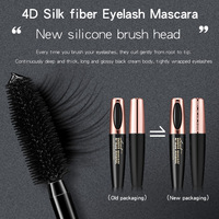 Vente chaude macfee 4D Mascara imperméable longue durée sans bavure Mascara pour cils en fibre de soie volumateur noir