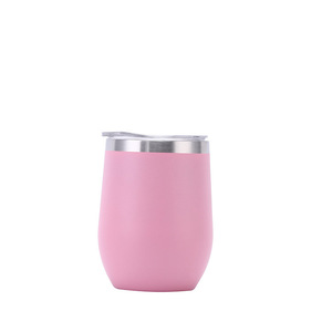 Tazas de Café de Viaje de 12 oz con Logotipo Personalizado, Taza de Acero Inoxidable sin Tallo con Aislamiento al Vacío de Doble Pared, Vaso de Vino con Forma de <span class=keywords><strong>Huevo</strong></span> - Product Image 2
