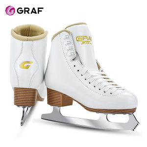 บูตสเก็ตให้ความอบอุ่นทนทานต่อความเย็นบุด้วยขนสัตว์เทียมสเก็ตขยับได้สวยงามสำหรับเล่นสเก็ตน้ำแข็งลีลา - Product Image 2