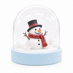 Cadeaux de Noël, figurines de Noël dans une boule de neige en plastique - Product Image 2