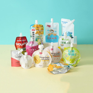 ถุงบรรจุภัณฑ์พลาสติกแบบตั้งได้สำหรับเครื่องดื่มและอาหาร ขนาด 150 มล. 250 มล. พร้อมพวยกา สำหรับบรรจุน้ำผลไม้ พิมพ์โลโก้ตามสั่งด้วยระบบดิจิทัล - Product Image 4