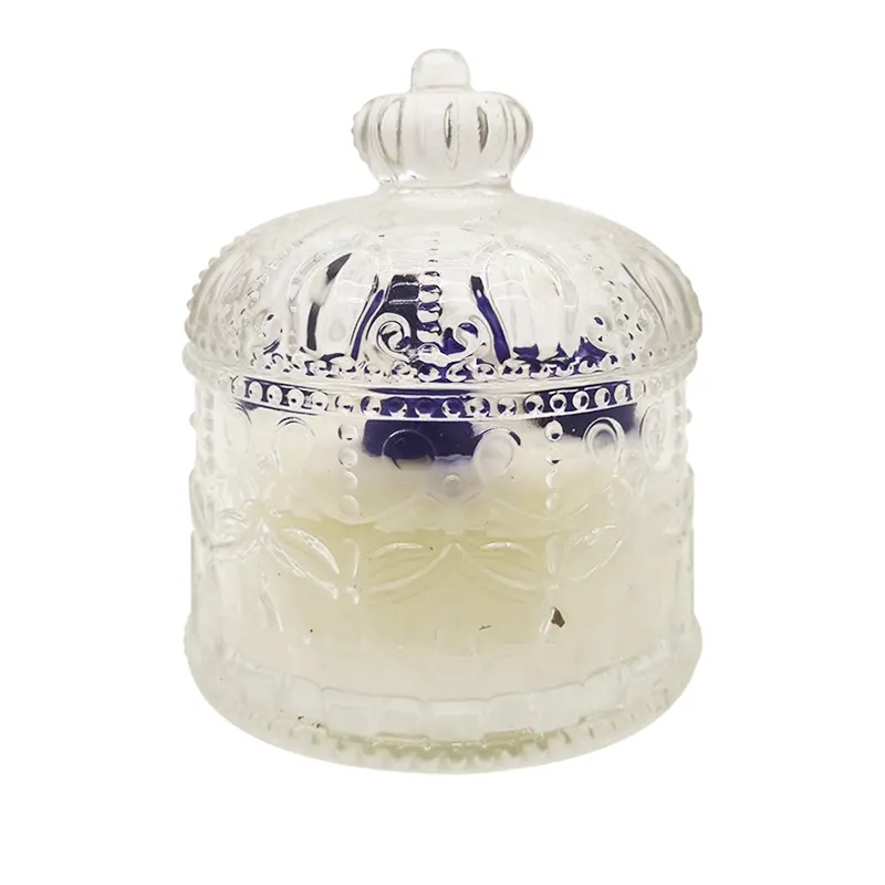 Luxury scented glass candle jar 100% soy wax with private logo customized for wedding party holiday