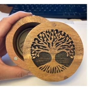 Petites urnes pour cendres d'animaux de compagnie, <span class=keywords><strong>arbre</strong></span> de vie, urne miniature <span class=keywords><strong>en</strong></span> <span class=keywords><strong>bois</strong></span> biodégradable, article commémoratif funéraire - Product Image 2