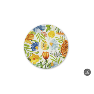 Juego de 6 Platos para Pizza Excelsa Blooming Porcelain Multicolor 32x2x32 cm - Product Image 3