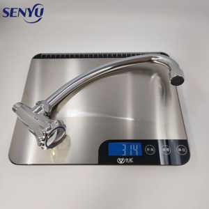 <span class=keywords><strong>Robinet</strong></span> de cuisine à angle réglable <span class=keywords><strong>Robinet</strong></span> mural de cuisine en alliage de zinc design moderne - Product Image 2