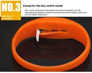 Không dây điều khiển vô tuyến dẫn dây đeo cổ tay nhấp nháy điều khiển từ xa dẫn ánh sáng lên dây đeo cổ tay vòng đeo tay cho các bên - Product Image 6