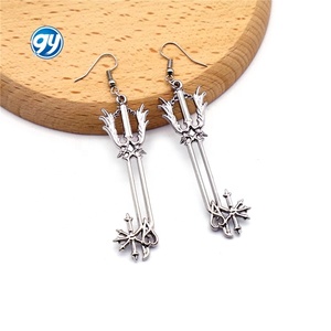 พวงกุญแจต่างหูโลหะผสมรูปดาบคีย์เบลดของโซระจากเกมคิงดอมฮาร์ตส์ - Product Image 3