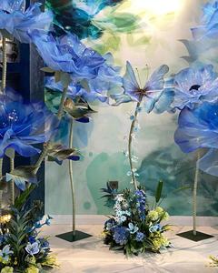 ดอกไม้ผีเสื้อขนาดใหญ่ขายดีปี 2024 วัสดุ EVA/กระดาษ/ออร์แกนซ่า สำหรับตกแต่งหน้าต่าง งานแต่งงาน ชุดดอกไม้ - Product Image 4