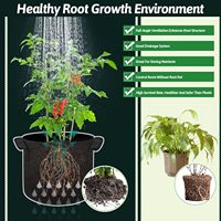 Sacs de culture pliables en fibre végétale de 400 ml, respirants, résistants aux intempéries, style classique, pots de jardin d'extérieur pour légumes