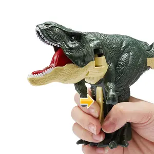 KSF Tiktok 2023热卖新闻恐龙儿童玩具摇左右吓人扭曲霸王龙推动开关玩具和游戏
