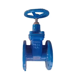 Valve Price DIN3352 F4 DN65 PN16 Resilient Seated Double Flanged End Sluice Gate Valve