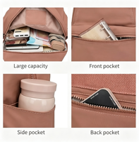 Sac à dos de voyage unisexe élégant et portable pour femme, sac à dos de mode imperméable pour l'école, personnalisable avec logo – Vente en gros
