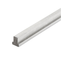 Profils en acier inoxydable de forme spéciale, barres plates semi-circulaires (norme AiSi de grade 303) ; découpe sur mesure disponible
