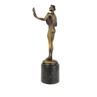 Intérieur Petit Métal Artisanat Décoration Homme Nu Statue Sculpture Prix Bronze Figurine Trophées Médailles Plaques pour La Décoration Intérieure