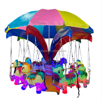 Carrousel de parapluie électrique de haute qualité et de haute vente carrousel antique à jetons