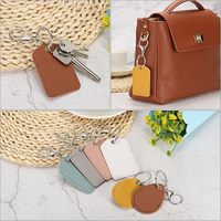 Werbegeschenk PU-Leder Schlüsselkartenhalter Maßgefertigter Rechteckiger Zugangskartenhalter Mini-Kartenetui mit Individuellem LOGO