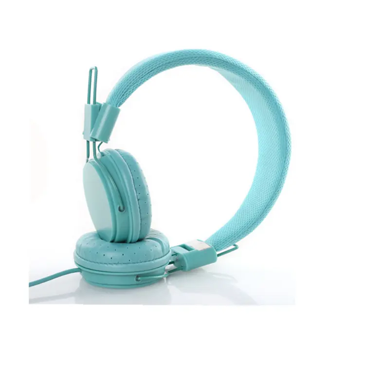 Auriculares con cable estéreo para videojuegos, dispositivos electrónicos de moda, color azul claro, gran oferta