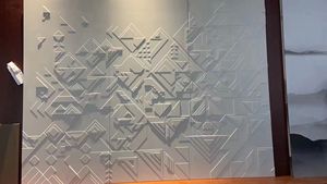 แผ่นหนังปักลายสำหรับไนท์คลับโรงแรม MDF แผงผนังพื้นหลังแกะสลักแบบ3D ดีไซน์ทันสมัยตามต้องการ - Product Image 4