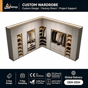 <span class=keywords><strong>Armadio</strong></span> Angolare Funzionale Moderno Minimalista Aimsp <span class=keywords><strong>con</strong></span> Illuminazione <span class=keywords><strong>a</strong></span> Sensore LED - Supporto per Progetti di Interior Design <span class=keywords><strong>a</strong></span> Toronto - Product Image 1