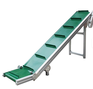 Mobiele verstelbare PU-schotbandtransportband - Hellende meerbaans transportband voor het sorteren van kleine onderdelen & hellende materiaaltransport - Product Image 4