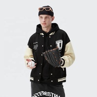Blouson Bomber INFLATION pour homme, décontracté, de haute qualité, extensible, en laine, style hip-hop, unisexe