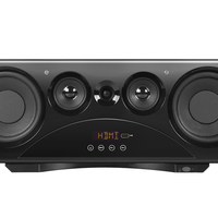 Sistema de Cine en Casa Inalámbrico Todo en Uno Hyper Sound 7.2 Canales Madera/MDF con Barra de Sonido Activa Potente 365W RMS y Sonido HD ARC
