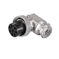 Connecteur Câble Coudé à 90 Degrés GX20 M19, Prise Femelle 2 à 15 Broches, Connecteur Circulaire M19 pour Équipement de Contrôle du Trafic