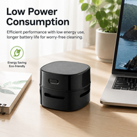 Mini aspirateur de bureau sans fil à longue autonomie, rechargeable par USB, pour la poussière et les cheveux sur le bureau au quotidien