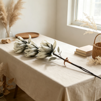 Fleur artificielle en mousse PE de 92 cm, type Protea, pour mariage, hôtel, arrangement floral Wabi Sabi – Vente en gros
