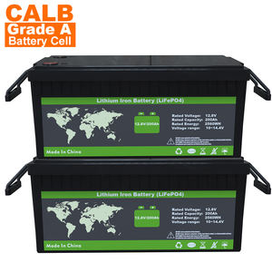 12V/24V 200Ah LiFePo4半固体電池パック IP66 9000サイクル <span class=keywords><strong>3</strong></span>年保証 ダンプカー ブルドーザー ゴルフカート RV ファミリー向け - Product Image 1