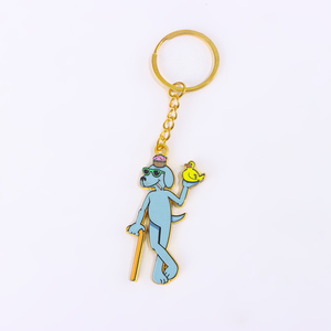 Customized Fashionable Colorful Enamel Metal Keychain for Tourist Souvenirs Company Giveaways and Home Key Organization