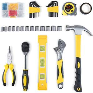 Ensemble de 108 outils à main pour la maison, kit d'outils de réparation automobile, kit d'outils manuels, boîte à outils en plastique, étui de rangement - Product Image 5