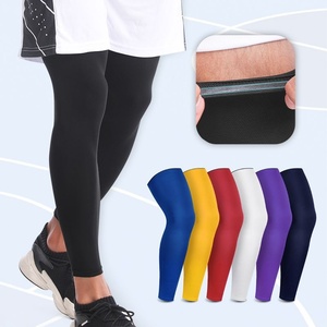 Genouillères de sport respirantes et antidérapantes pour hommes, manchons de compression pour le basketball, le football, la course à pied et le cyclisme en polyester - Product Image 3