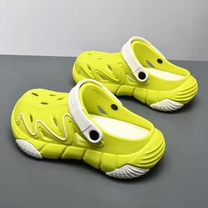 Sabots pour hommes en gros, bout rond, couleur unie, perforés, NOUVEAUTÉ 2026, sabots en EVA pour garçons, chaussures de jardin pour couple - Product Image 3