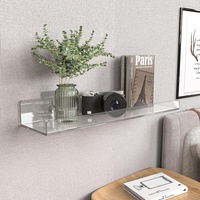 Étagères murales en acrylique pour présentation et rangement, étagères flottantes en acrylique pour livres, salon, salle de bain, chambre, cuisine