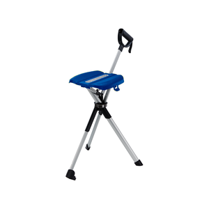 Ta-Da Chaise Série 2, 87 cm Bleu Océan En Aluminium Trois Pieds Béquille Chaise Canne Tabouret Bâton De Marche Chaise Pliable - Product Image 1