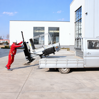 Plateforme de travail aérien mobile à mât unique en aluminium portable de 8,1 m et 150 kg pour un seul opérateur, idéale pour les services en milieu intérieur