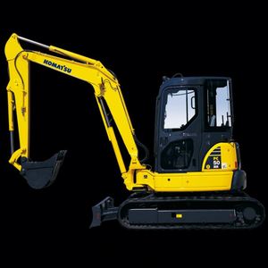 Komatsu Mini Rubber Digger PC50 Shovel Used, Low Price PC50MR Rubber Chain Excavator <b>Tracked</b> - Product Image 1
