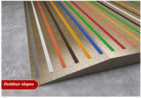 Tapis d'escalier moderne de type I 40mm en PVC antidérapant imperméable en caoutchouc Source d'école d'usine