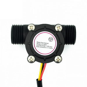 Sensor de Flujo de Agua YF-S201, Medidor de Flujo, Sensor de Flujo Hall, Control de Agua 1-30L/<span class=keywords><strong>min</strong></span> DC 5-18V para Calentador de Agua de 1/2 Pulgada - Product Image 1