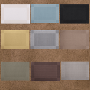 <b>square</b> <b>frame</b> PVC cutlery mat Western cutlery insulation mat rectangular simple non-slip cutlery coaster - Product Image 6