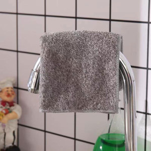 Essuie-vaisselle en microfibre corail 25x25 30x30 cm gris rectangulaire séchage rapide pour cuisine - Product Image 2
