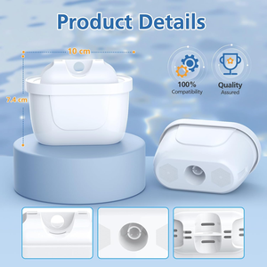 Cartucho de Filtro de Agua de Repuesto Universal para Jarra Purificadora de Agua Doméstica, Purificador de Agua Potable con Carbón Activado - Product Image 2